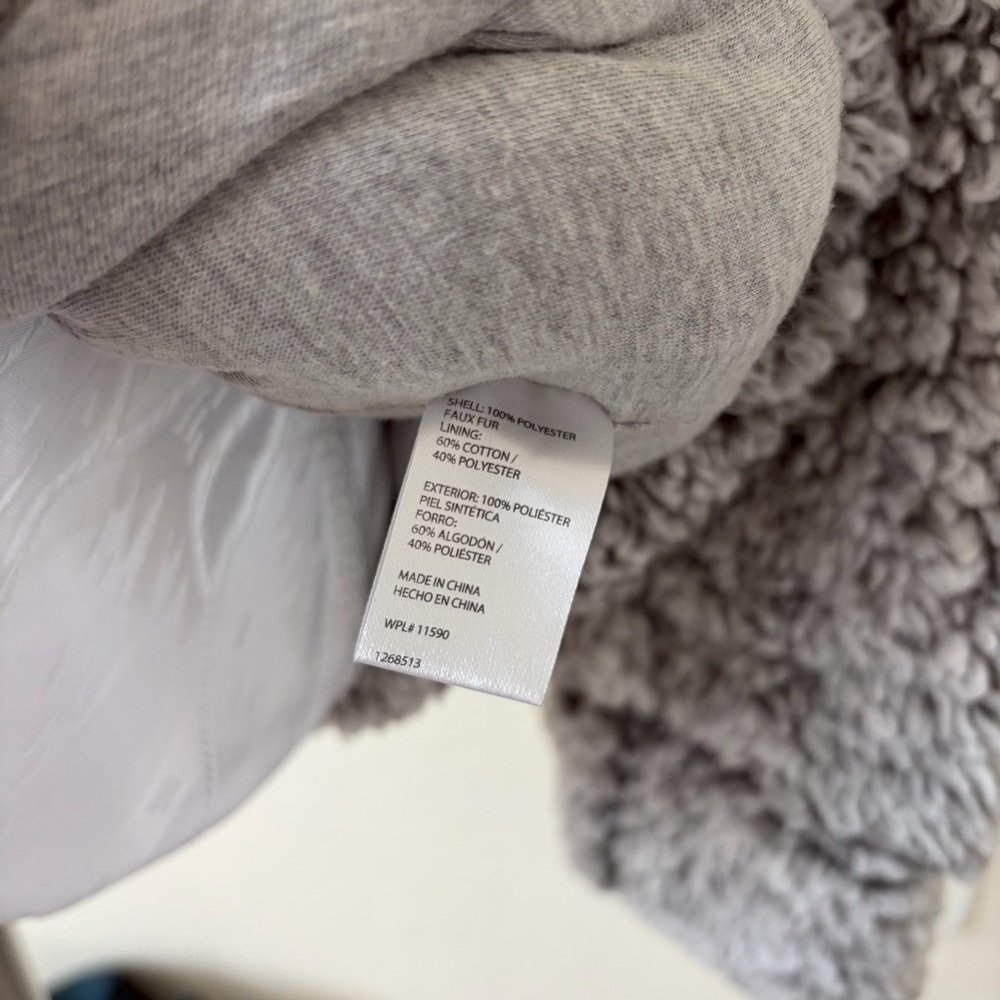 Weatherproof Vintage Sherpa‎ Pullover Grey 1/4 Zip Cozy Soft Size S - Picture 6 of 10
